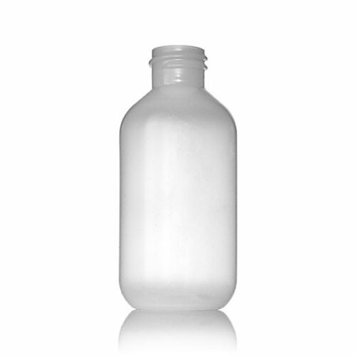 2oz Natural LDPE Boston Round Plastic Bottle - 20-410 Neck