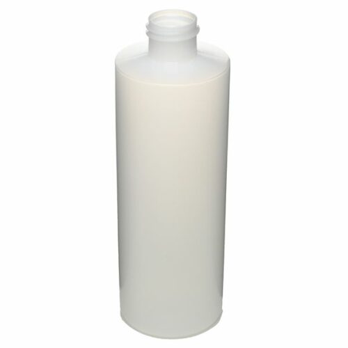 8oz (240ml) Natural Plastic Round Cylinder Bottle - 24-410 Neck