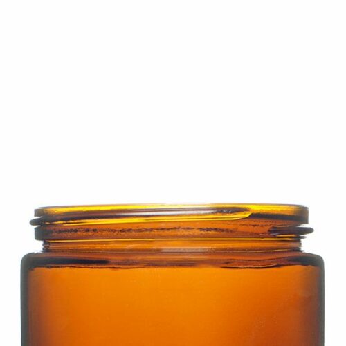 8oz (240ml) Amber Glass Straight Sided Cream Jar Round - 70-400 Neck