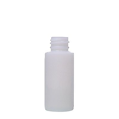 1oz Natural Cylinder Round Plastic Bottle - 20-410 Neck