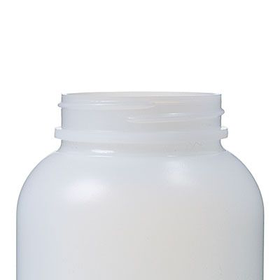 500cc Natural Wide Mouth Packer Round Plastic Bottle - 53-400 Neck