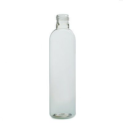 8oz (240ml) Clear Jefferson Bullet Style Round Plastic Bottle - 24-415 Neck