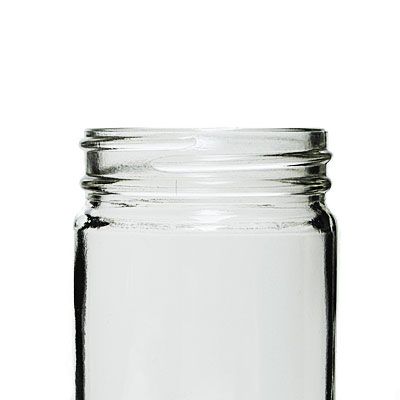 6oz (180ml) Flint Paragon Round Glass Jar - 53-405 Neck