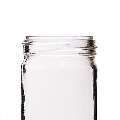 4oz (120ml) Flint (Clear) Paragon Round Glass Jar - 48-485 Neck